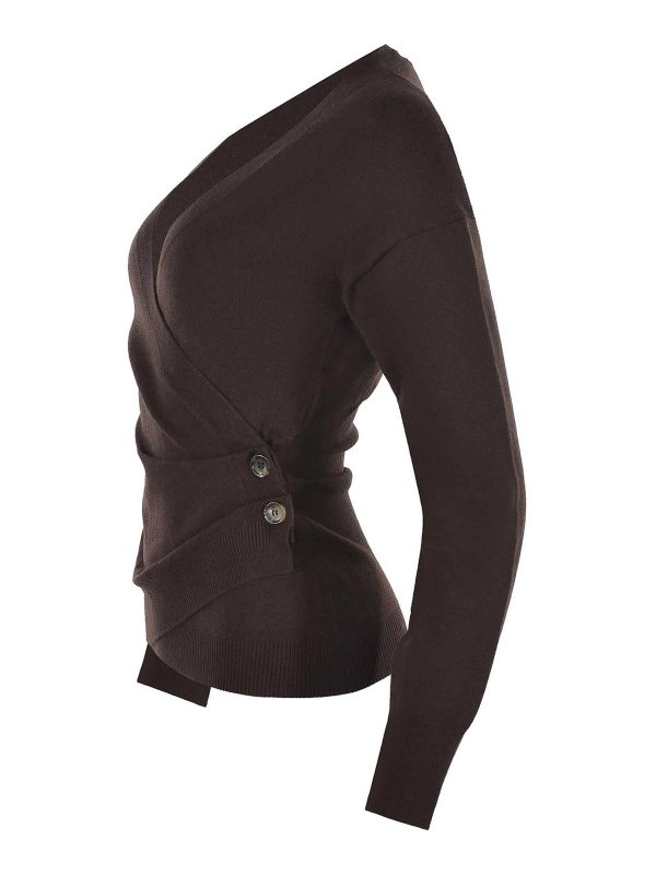 Philosophy di Lorenzo Serafini: Strickpullover mit Rundhalsausschnitt online - Rundhalspullover - Braun