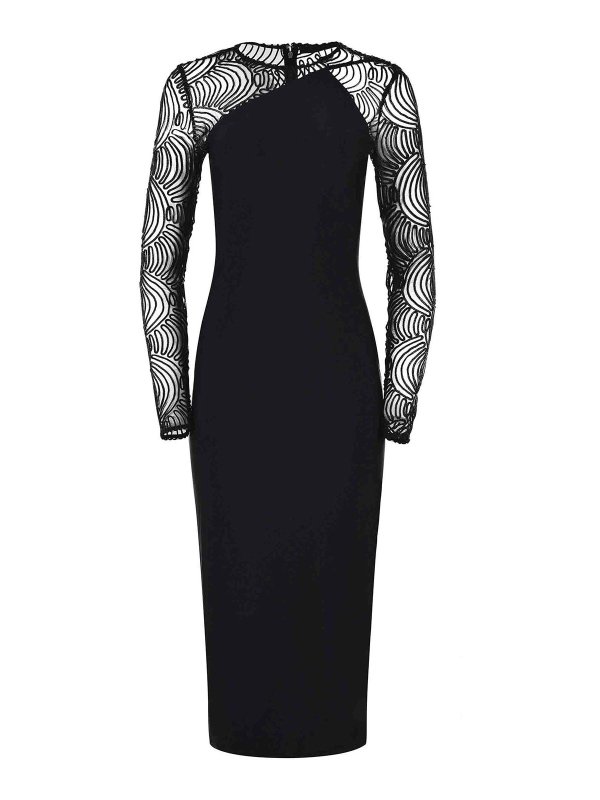 ROTATE Birger Christensen: ニーレングスドレス - 膝丈ドレス - 黒