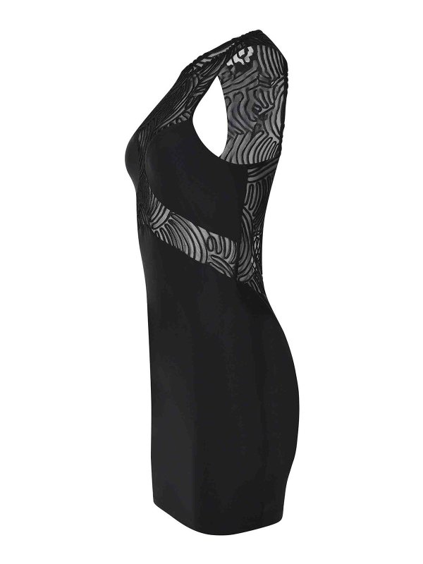 ROTATE Birger Christensen: Robe longueur genou online - Robe Au Genou - Noir