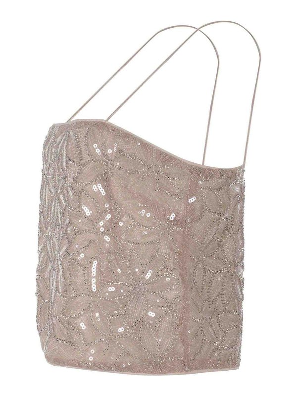 ROTATE Birger Christensen: Tops & Tank tops online - Top Made With Sequins