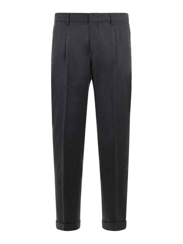 BRIGLIA 1949: Pantalons casual - Pantalons Décontractés - Gris