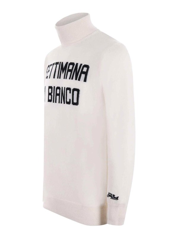 MC2 SAINT BARTH: Cuellos altos y polos online - Suéter Con Cuello Alto - Crema