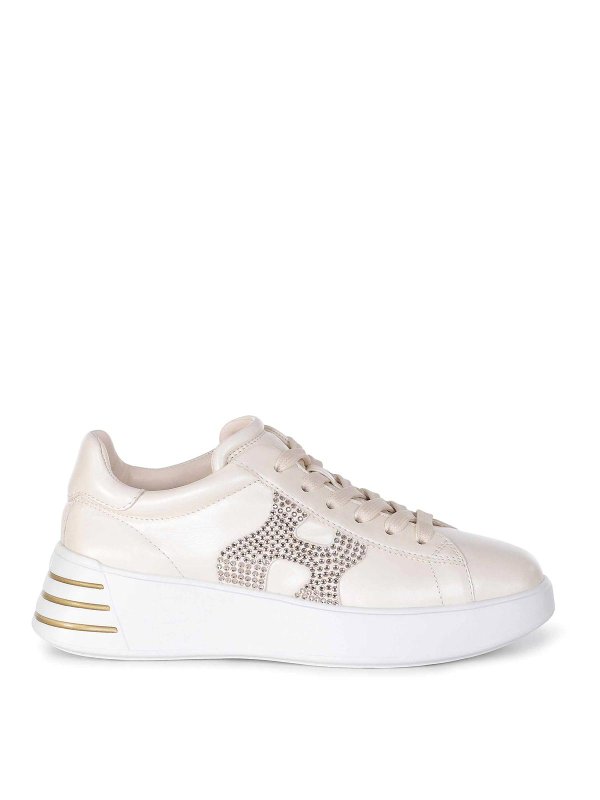 HOGAN: Chaussures de sport - Baskets - Beige