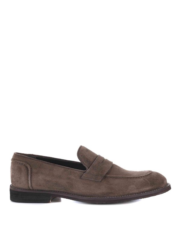 JEROLD WILTON: Loafers & Slippers - Loafers In Suede