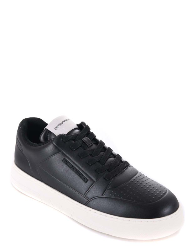 The Best Shops EMPORIO ARMANI: trainers - Leather Sneakers