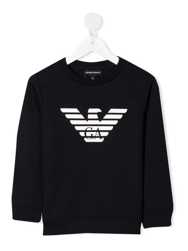 EMPORIO ARMANI: スウェット＆セーター - スウェットシャツ/セーター - ダークブルー