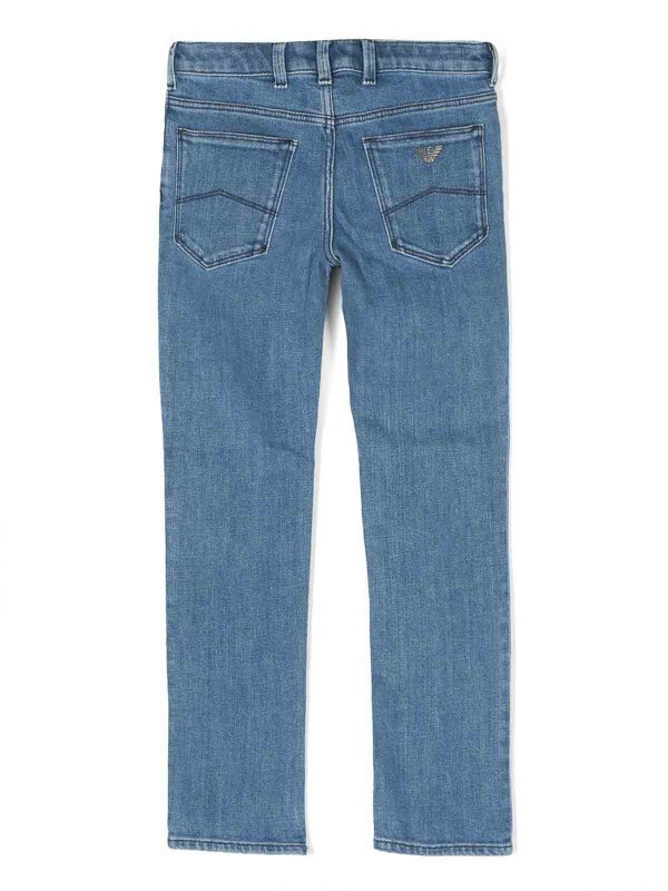 EMPORIO ARMANI: Pantalons casual online - Pantalons Décontractés - Bleu