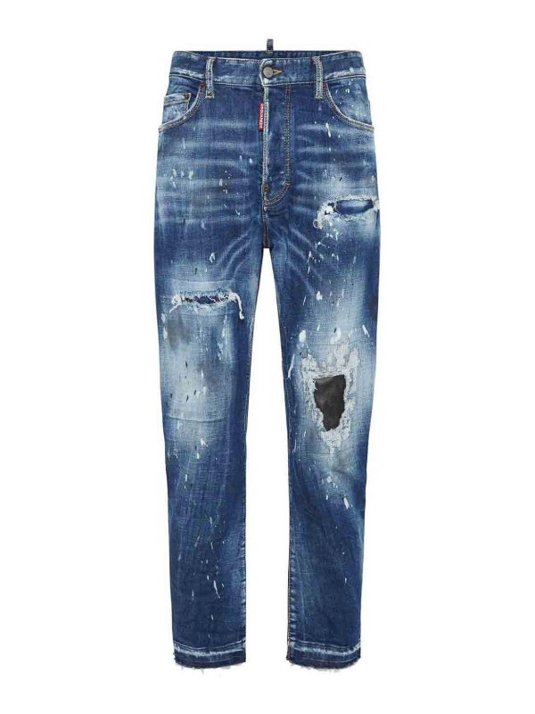 DSQUARED2: ブーツカットジーンズ - ブーツカットジーンズ - ブルー