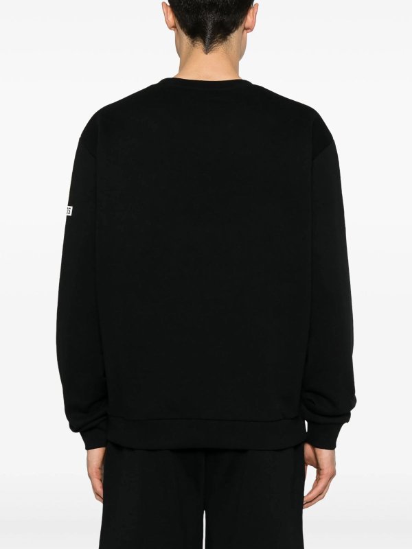 The Best Shops GCDS: Suéteres con cuello pico - Suéter Cuello Redondo - Negro