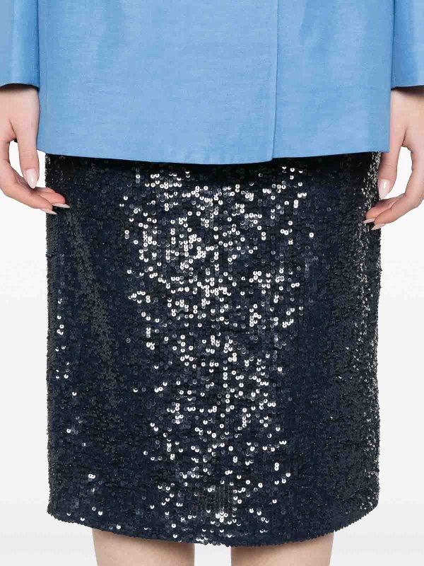 P.A.R.O.S.H.: ニーレングススカート＆ミディ丈 online - 膝丈/ミディスカート - ブルー