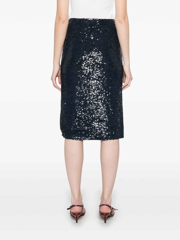 The Best Shops P.A.R.O.S.H.: ニーレングススカート＆ミディ丈 - 膝丈/ミディスカート - ブルー