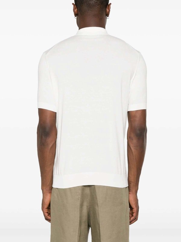 ポロシャツ - 白 shop online: ZEGNA