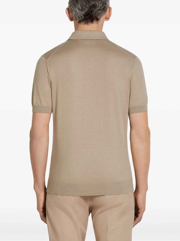 ZEGNA: ポロシャツ online - ポロシャツ - ベージュ