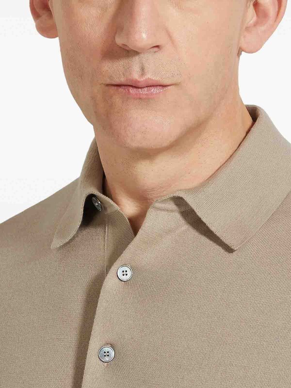 The Best Shops ZEGNA: ポロシャツ - ポロシャツ - ベージュ