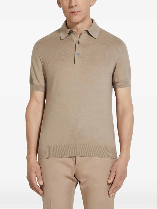 ポロシャツ - ベージュ shop online: ZEGNA
