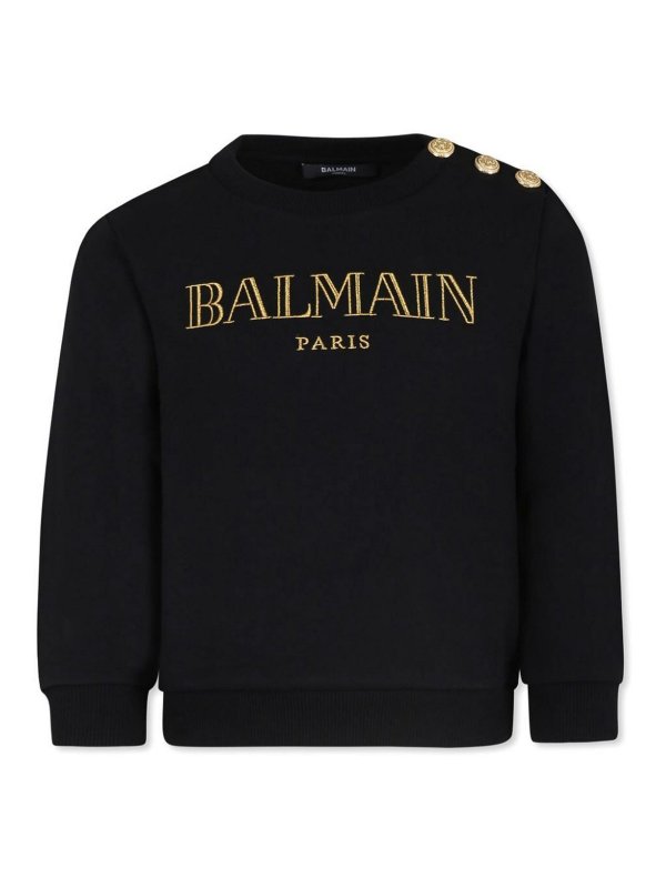 Balmain: スウェット＆セーター - スウェットシャツ/セーター - 黒