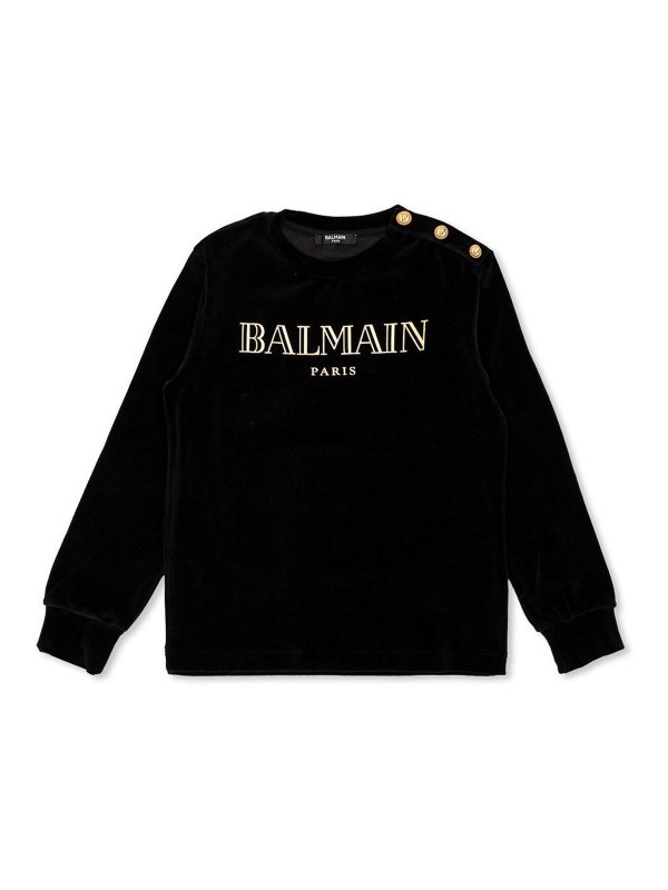 Balmain: スウェット＆セーター - スウェットシャツ/セーター - 黒