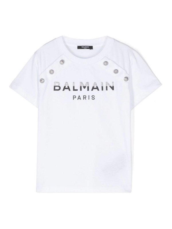Balmain: Camisetas - Camiseta - Blanco