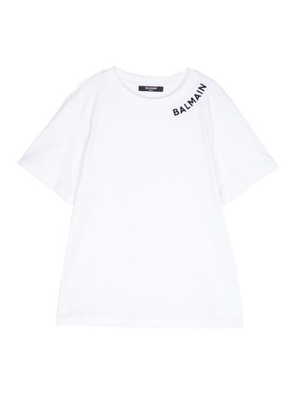 Balmain: Camisetas - Camiseta - Blanco