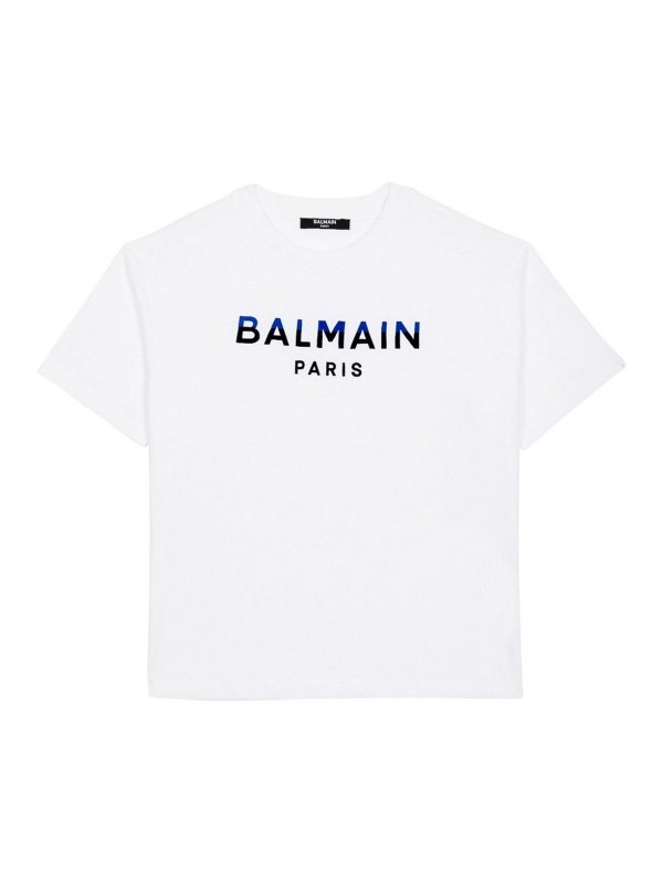 Balmain: T-shirts - T-Shirt - Weiß