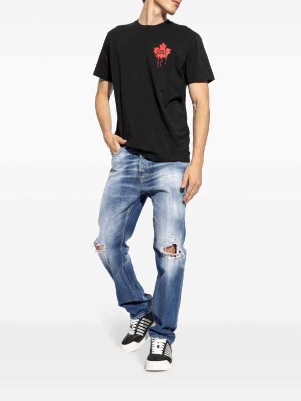 DSQUARED2: straight leg jeans online - Trousers