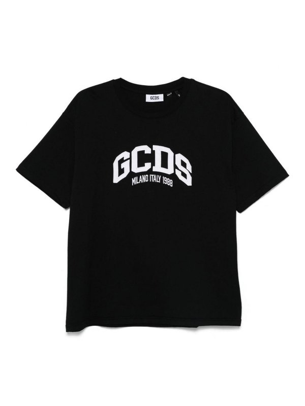 GCDS: Camisetas - Camiseta - Negro