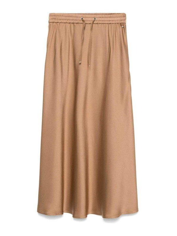 HERNO: ニーレングススカート＆ミディ丈 - 膝丈/ミディスカート - キャメル