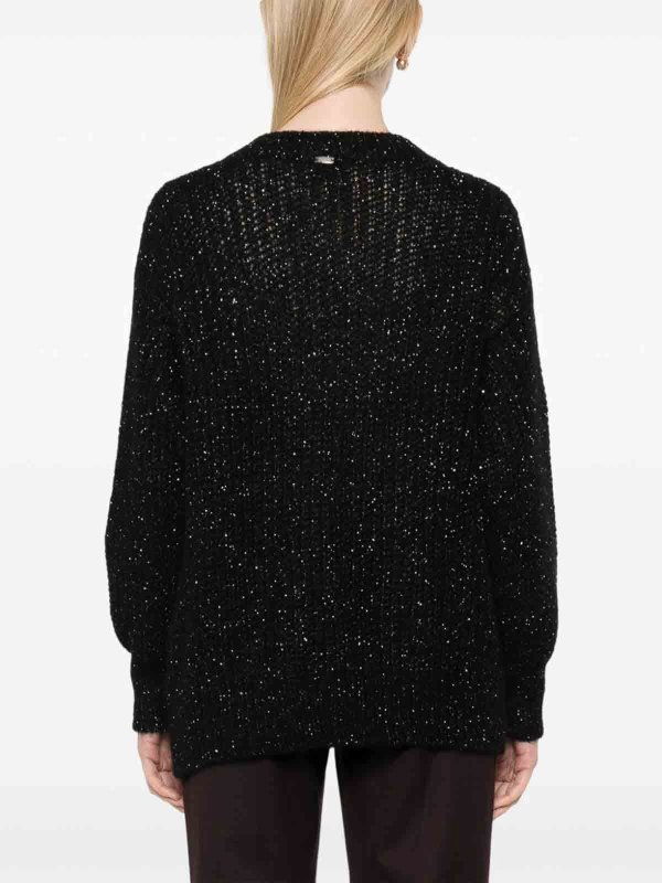 ボートネック - 黒 shop online: HERNO