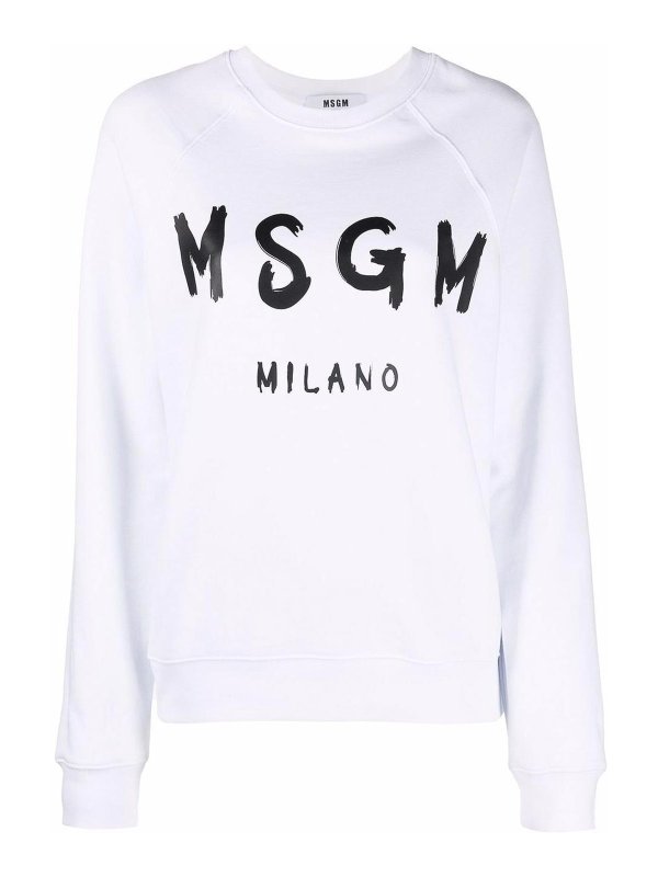 m.s.g.m.: Sweatshirts & Pulls - Sweat-Shirts - Blanc