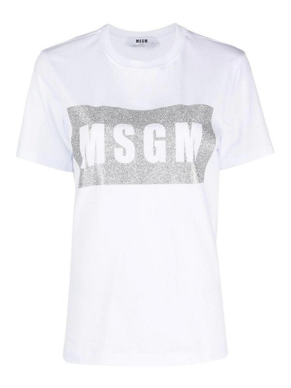 m.s.g.m.: T-shirts - T-Shirt - Blanc