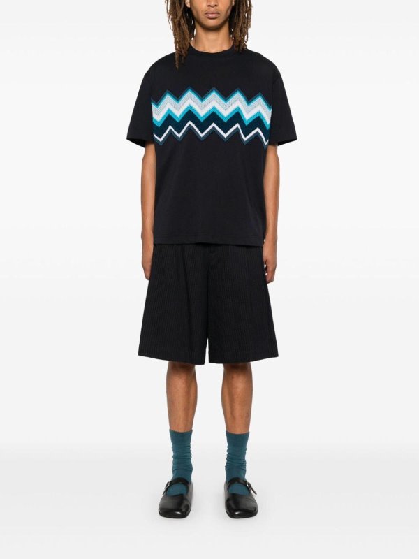 The Best Shops MISSONI: T-shirts - T-Shirt - Bleu Foncé