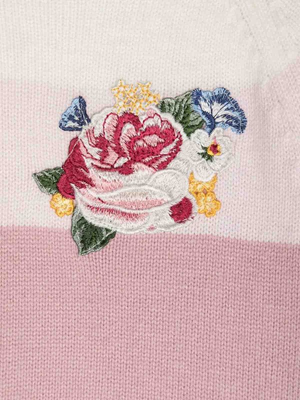 MONNALISA: Strickpullover mit Rundhalsausschnitt online - Rundhalspullover - Hellrosa