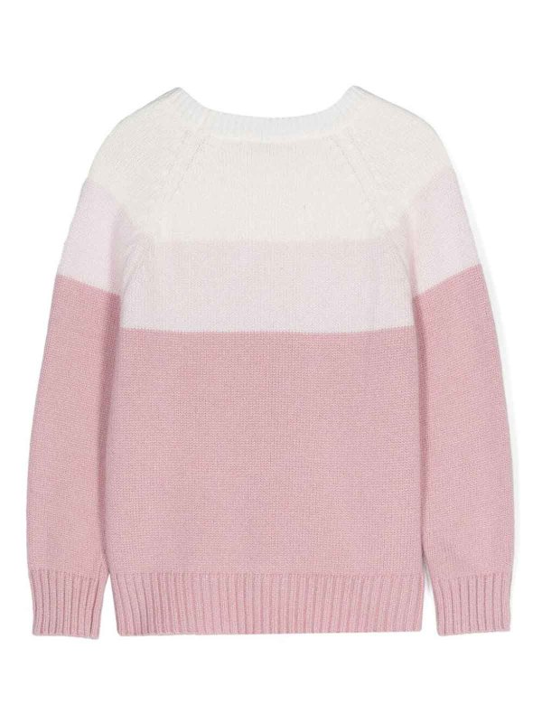 The Best Shops MONNALISA: Strickpullover mit Rundhalsausschnitt - Rundhalspullover - Hellrosa