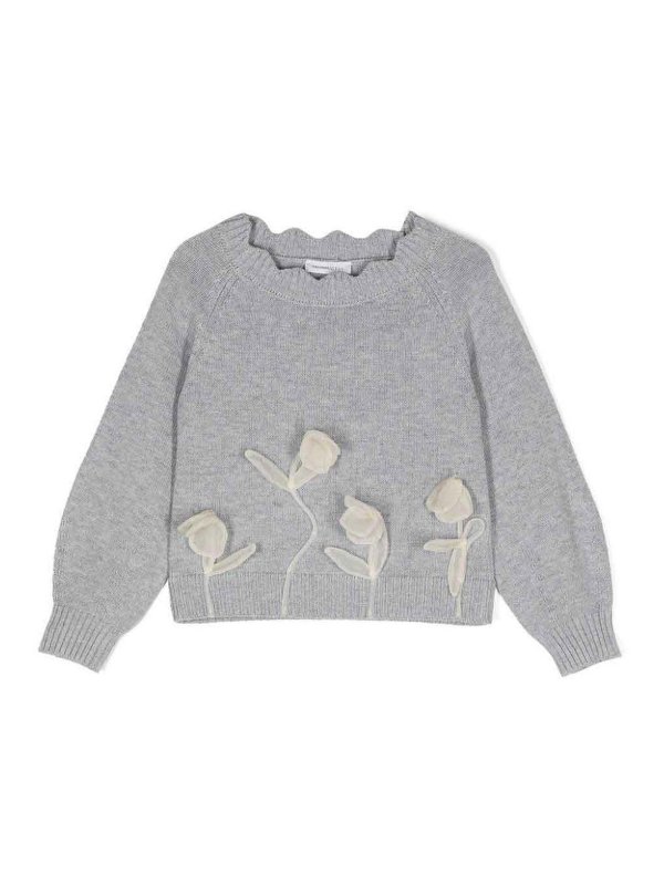 MONNALISA: クルーネック - クルーネック - グレー