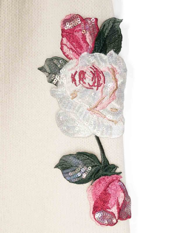 MONNALISA: Strickpullover mit Rundhalsausschnitt online - Rundhalspullover - Weiß