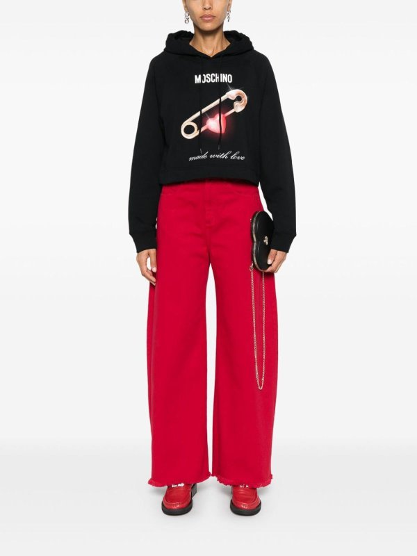 スウェットシャツ/セーター - 黒 shop online: MOSCHINO