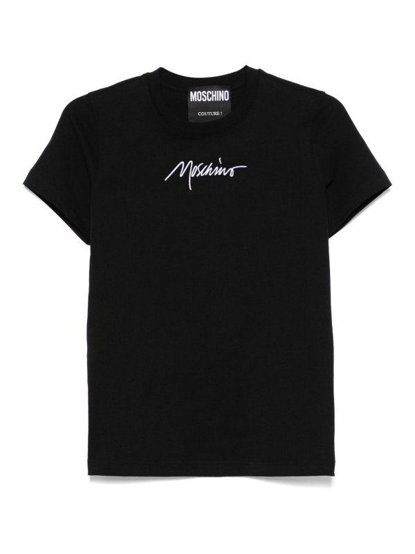 MOSCHINO: T-shirts - T-Shirt - Schwarz
