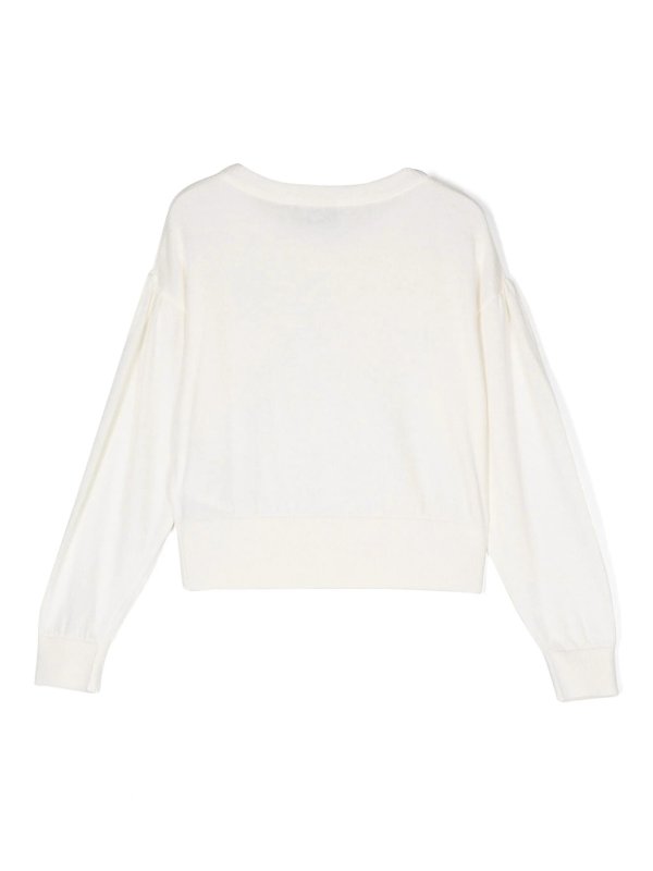 Moschino Kids: Pull col rond online - Pull Col Rond - Gris Clair