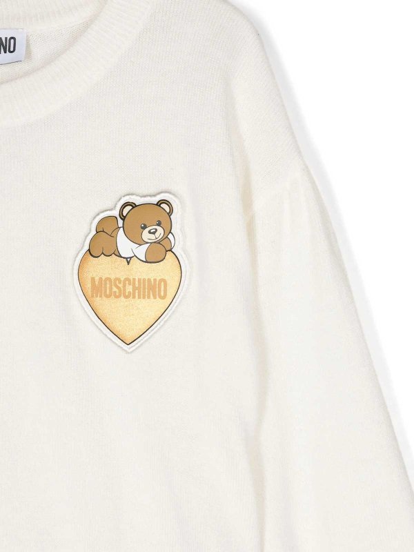 The Best Shops Moschino Kids: Pull col rond - Pull Col Rond - Gris Clair
