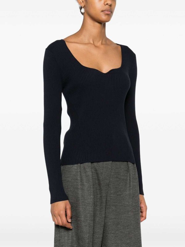 ボートネック - ブルー shop online: P.A.R.O.S.H.