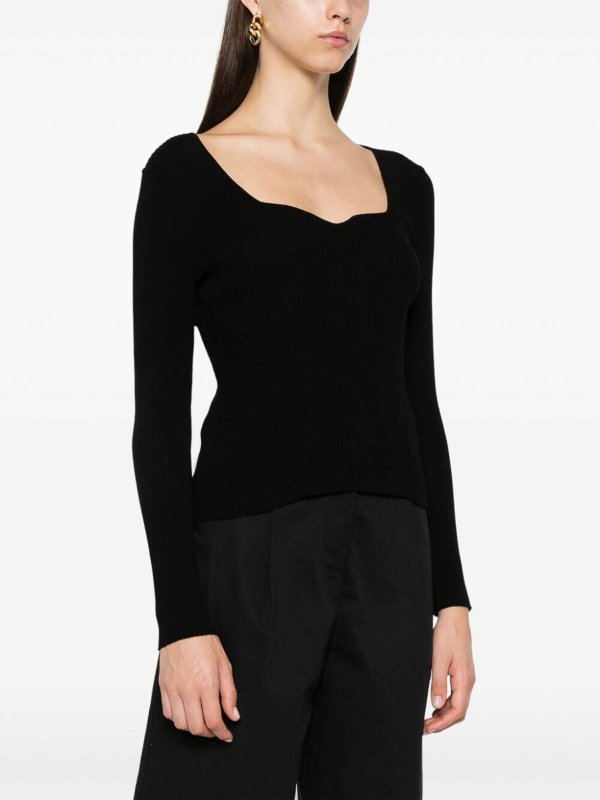 P.A.R.O.S.H.: maglia collo a barchetta online - Maglia