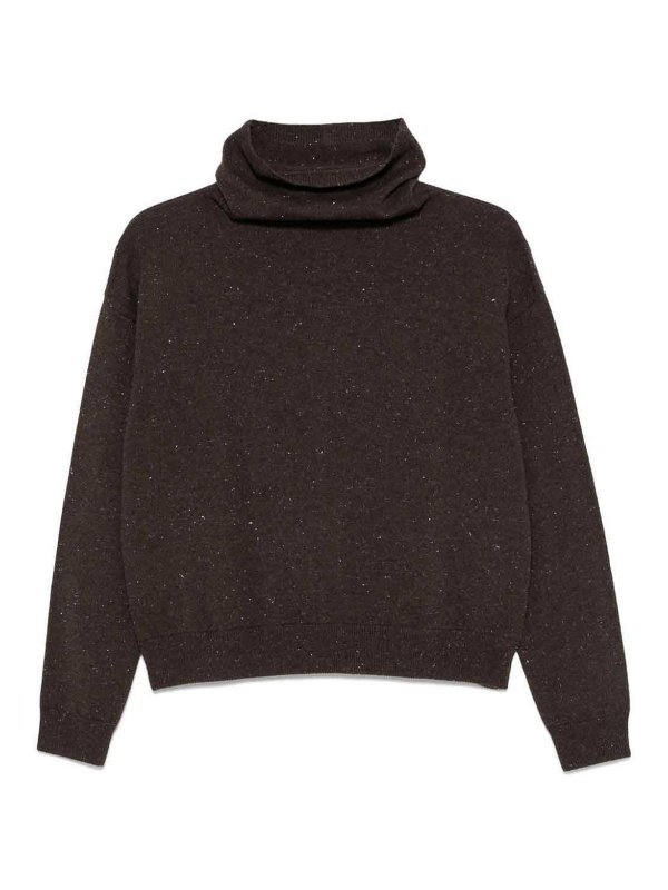 PESERICO: ボートネック - ボートネック - ブラウン