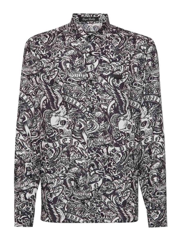 PHILIPP PLEIN: シャツ - シャツ - 黒