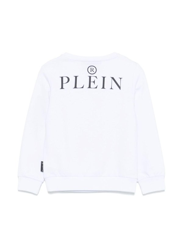 Philipp Plein Junior: Sweatshirts und Pullover online - Sweatshirt - Weiß