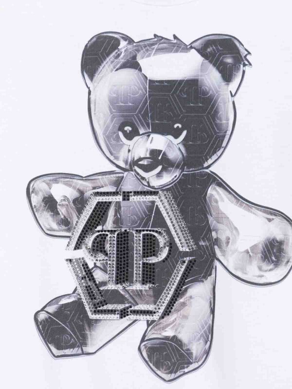 Philipp Plein Junior: T-shirts online - T-Shirt - Blanc