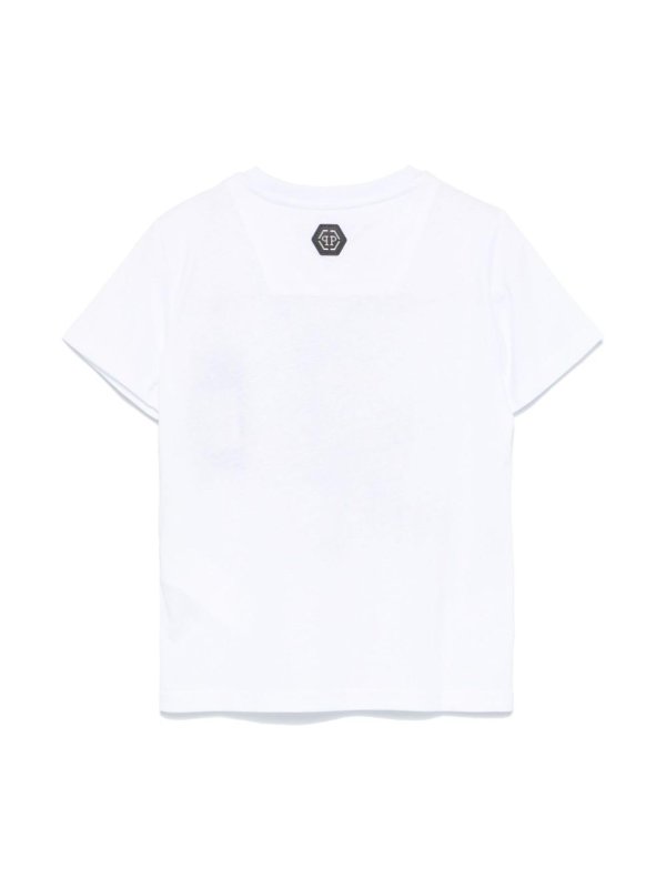 The Best Shops Philipp Plein Junior: T-shirts - T-Shirt - Blanc