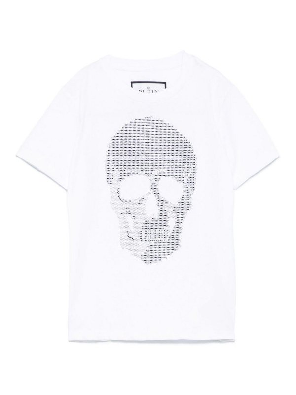 Philipp Plein Junior: T-shirts - T-Shirt - Weiß