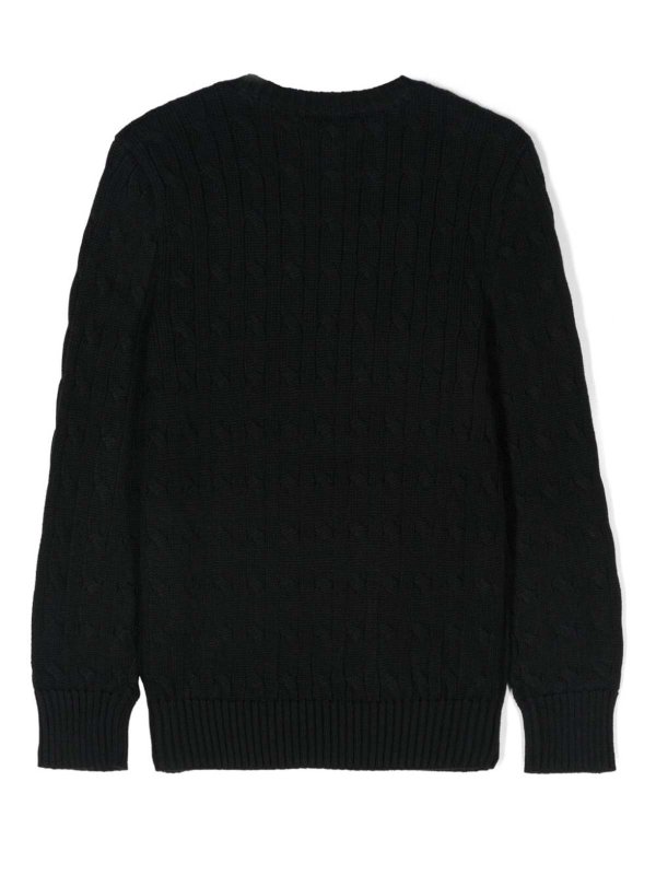 RALPH LAUREN: Suéteres con cuello pico online - Suéter Cuello Redondo - Negro