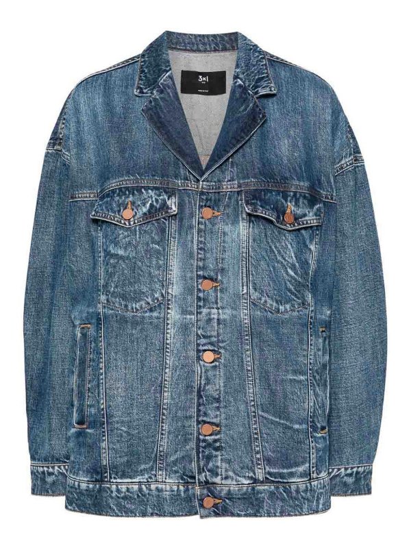 3X1: Chaquetas denim - Blazer - Lavado Medio