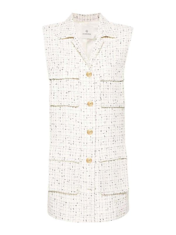 ANINE BING: ショートドレス - ショートドレス - 白